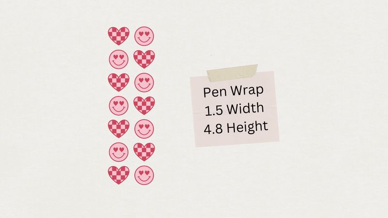 HEARTS &amp; FACES PEN WRAP