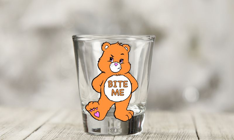 Bite Me Shot Decal