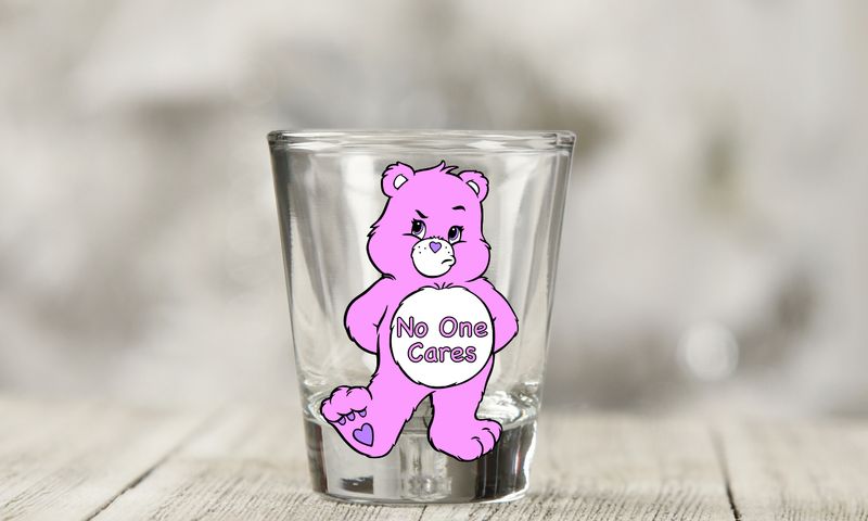 No one cares Shot Decal