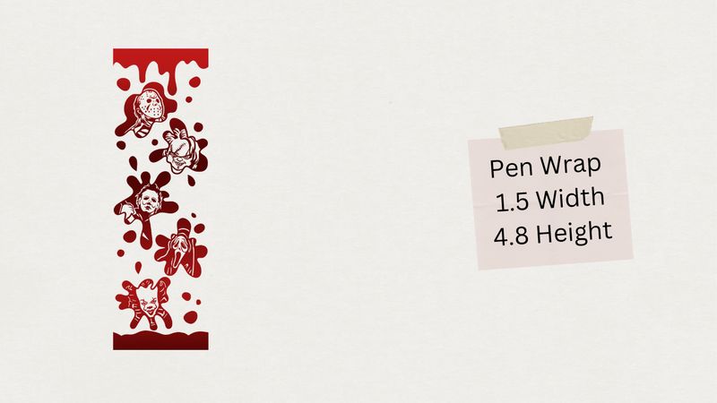 Horror Movie Pen Wrap