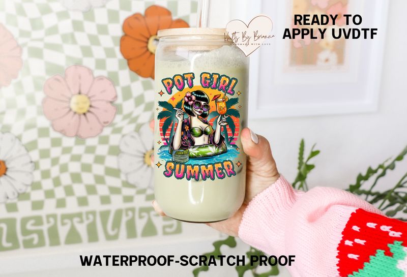 POT GIRL SUMMER DECAL