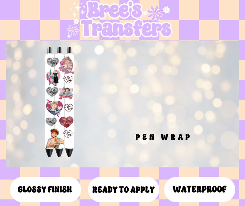 I LOVE LUCY PEN WRAP
