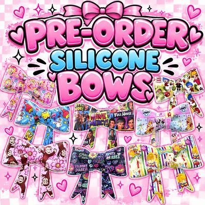 ***PRE-ORDER SILICONE BOWS*** NOT IN MARKET*** ARRIVES 10/20/26
