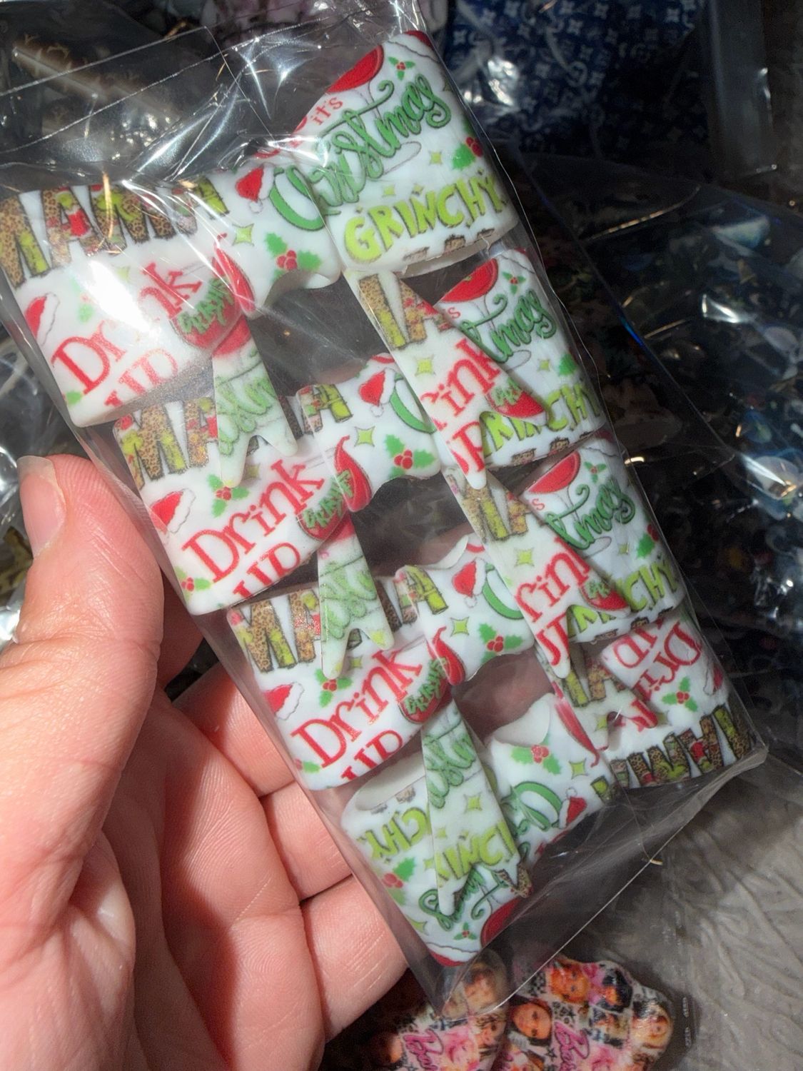 GRINCH MAMA BOW 4 BOWS
