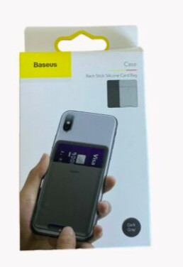 Baseus Back Stick Silicone Card Pocket Light Grey
