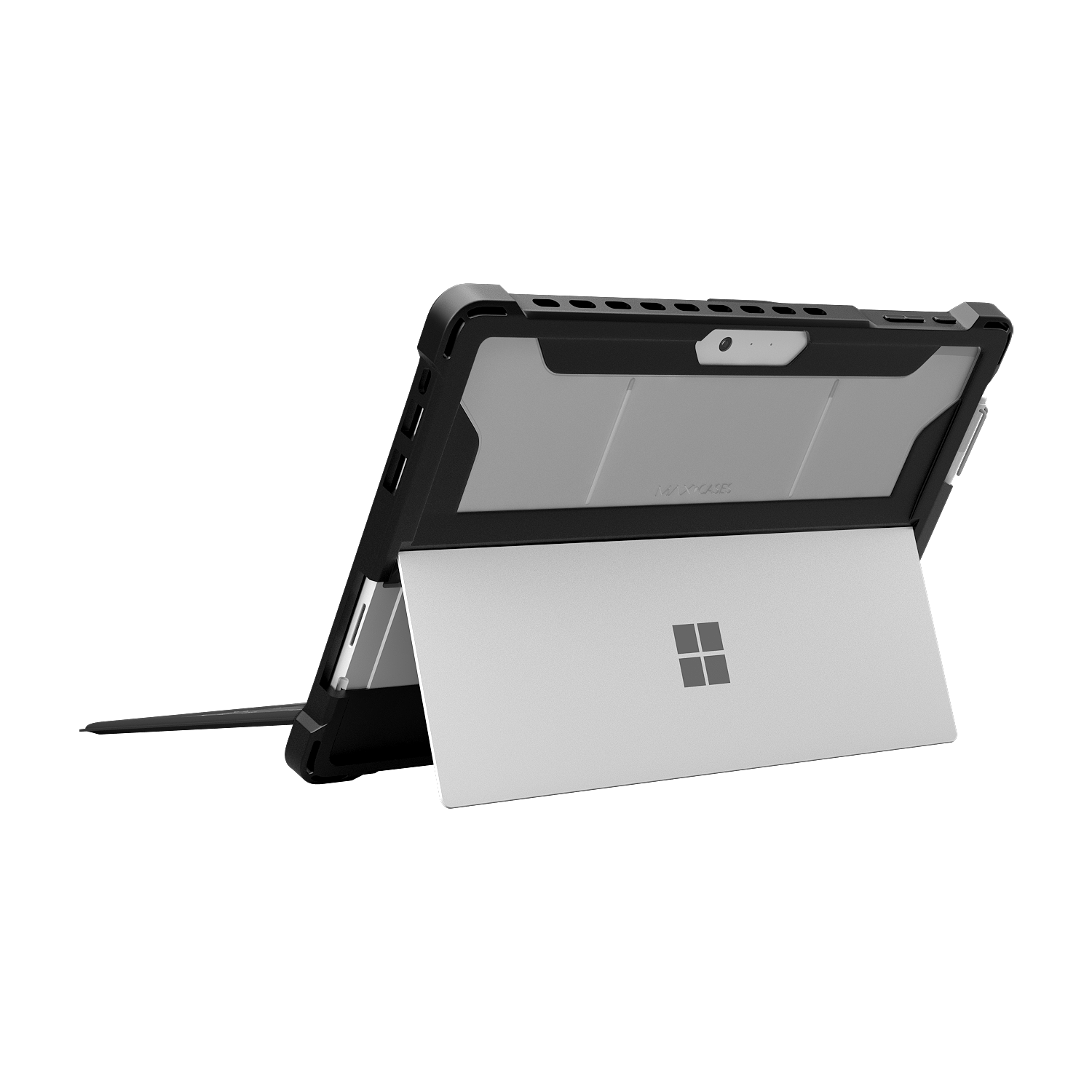 MAXCases Extreme Shell Microsoft Surface Pro 5 / 6 / 7 12.3 Case Black