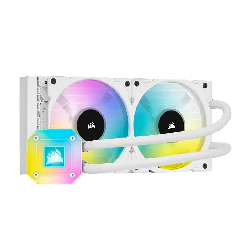 Corsair iCUE H100i Elite Capellix 240mm ARGB AIO Liquid CPU Cooler - White Corsair iCUE H100i Elite Capellix 240mm ARGB AIO Liquid CPU Cooler - White
