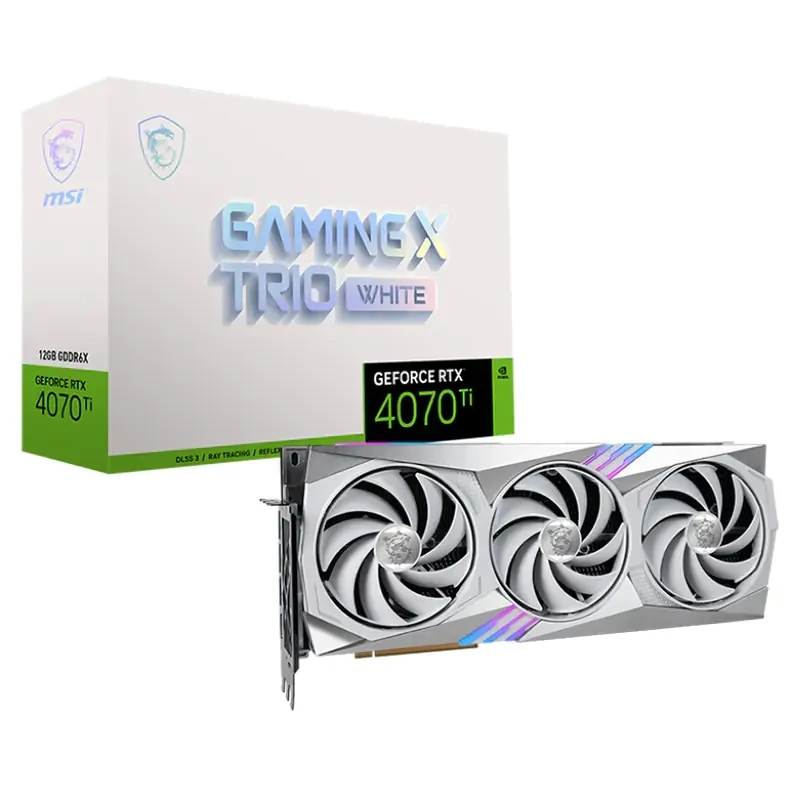 MSI GeForce RTX 4070 Ti Gaming X Trio White 12G Graphics Card