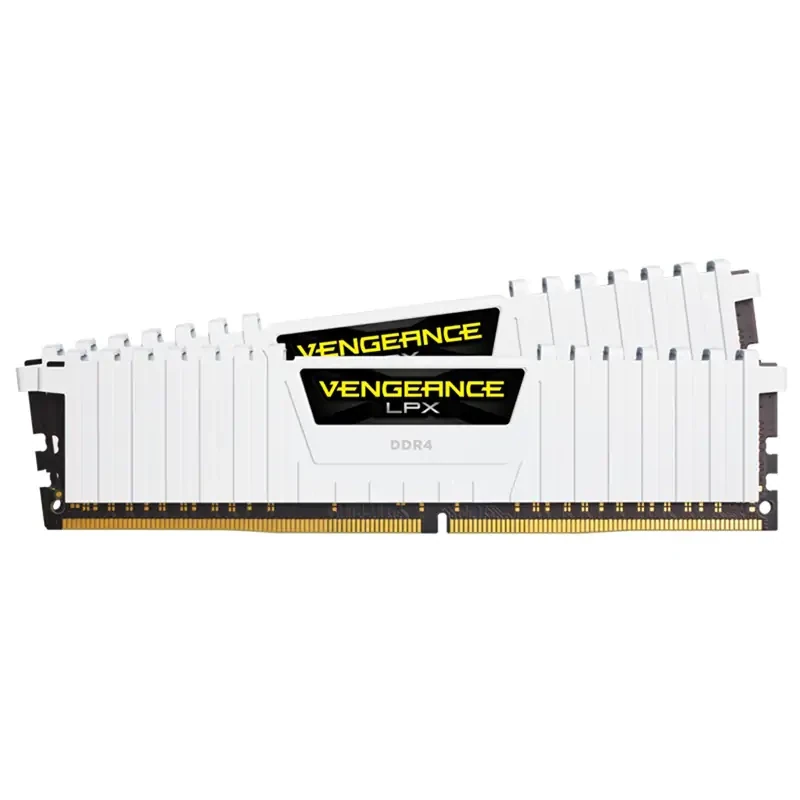 Corsair 32GB (2x16GB) CMK32GX4M2E3200C16W Vengence LPX 3200MHz DDR4 RAM White Corsair 32GB (2x16GB) CMK32GX4M2E3200C16W Vengence LPX 3200MHz DDR4 RAM White