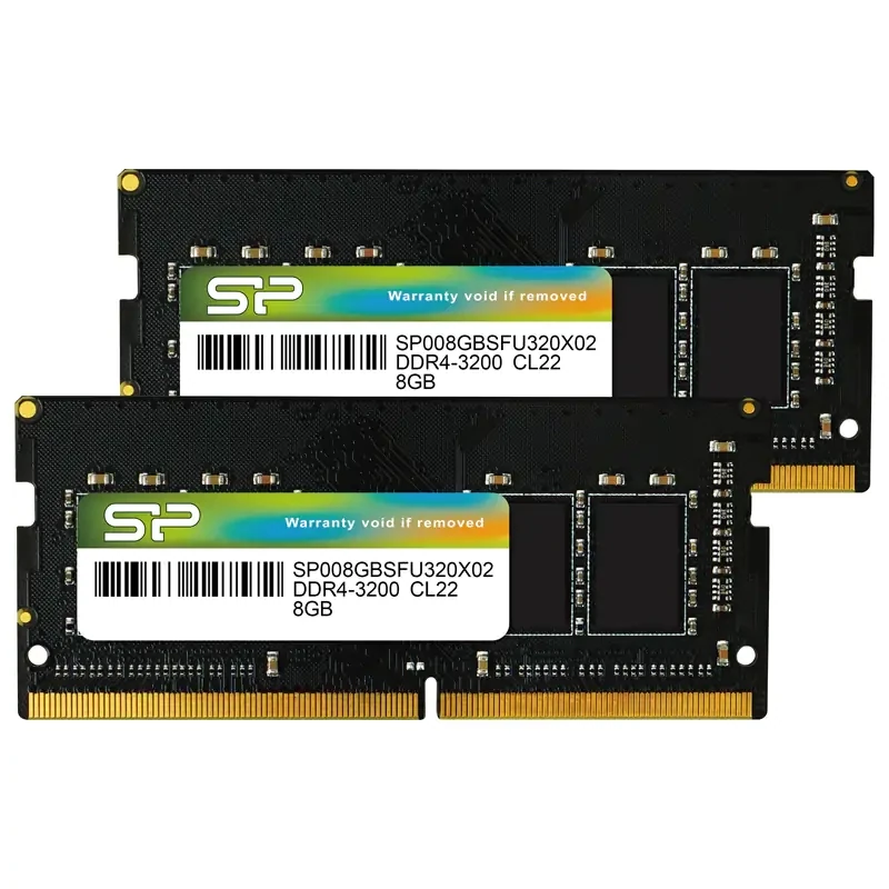 Silicon Power 16GB (2x8GB) SP016GBSFU320X22 3200Mhz CL22 DDR4 SODIMM Laptop RAM Silicon Power 16GB (2x8GB) SP016GBSFU320X22 3200Mhz CL22 DDR4 SODIMM Laptop RAM