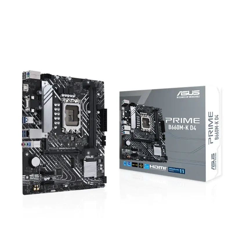 Asus Prime B660M-K LGA 1700 D4 mATX Motherboard