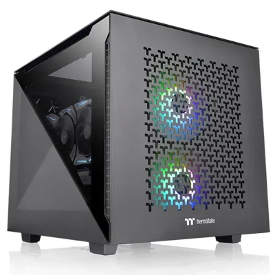 Thermaltake Divider 200 TG Air mATX Case - Black