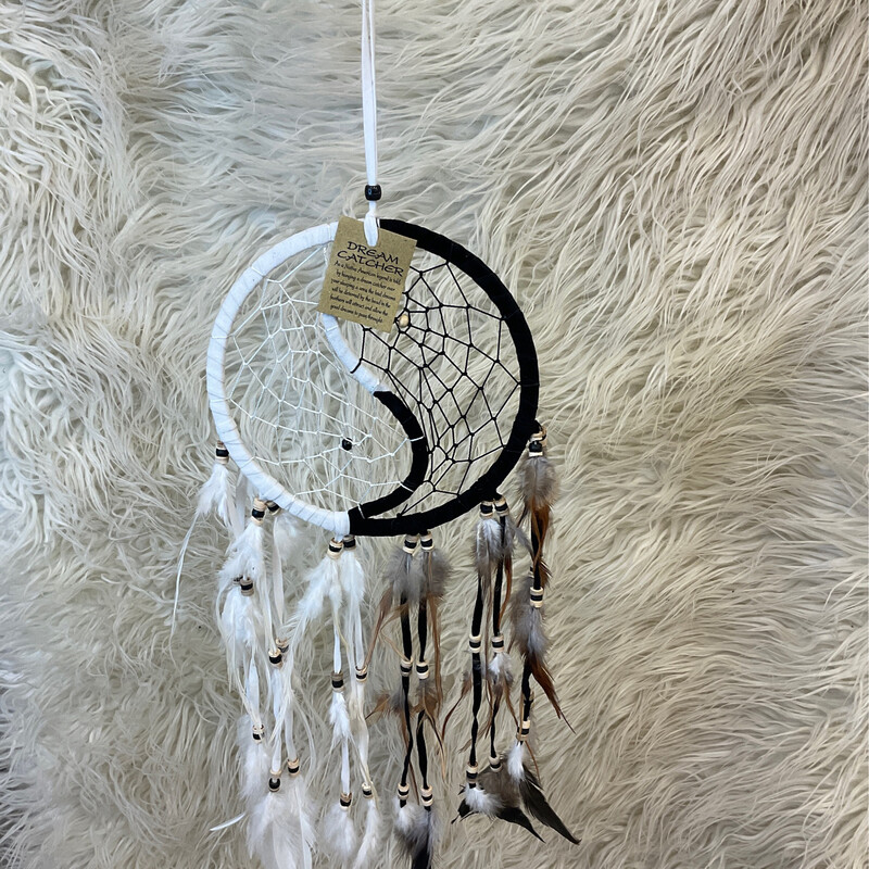 6&quot; YIN YANG CROCHET DREAM CATCHER