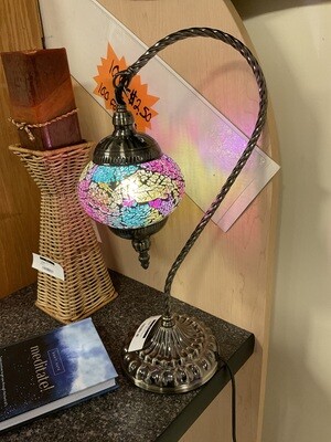 Purple 1 TIER ASSORTED MOSAIC lamp