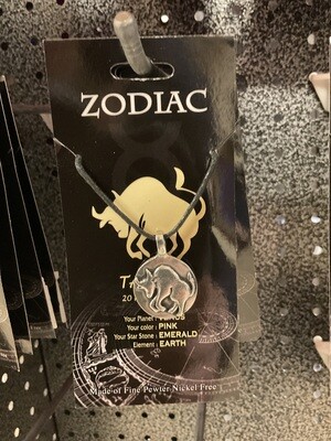 TAURUS PEWTER ZODIAC NECKLACE