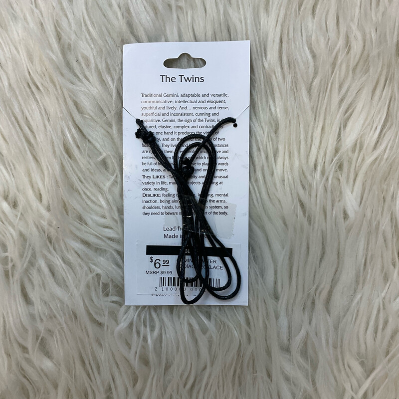 GEMINI PEWTER ZODIAC NECKLACE