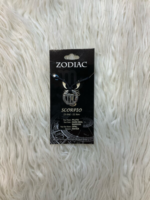 SCORPIO PEWTER ZODIAC NECKLACE