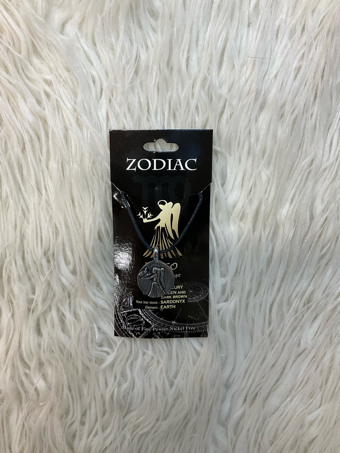 VIRGO PEWTER ZODIAC NECKLACE