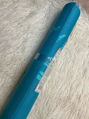 TEAL LEAF PRINT YOGA MAT