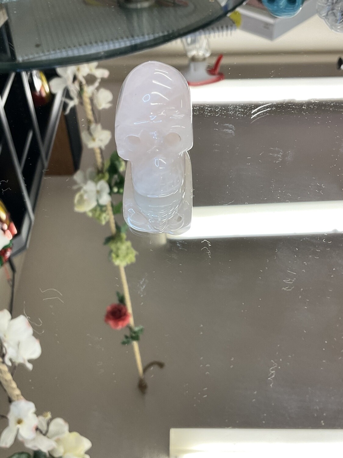ROSE QUARTZ SKULL