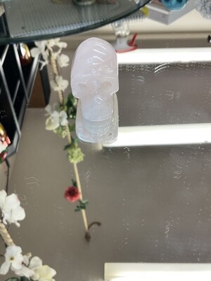 ROSE QUARTZ SKULL