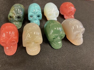 ASSORTED STONE SKULL