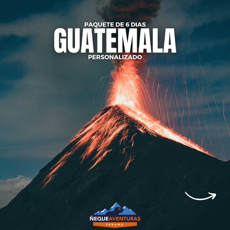 Tour de Guatemala: Ruta de los Volcanes en 6 Días – Aventura Personalizada para Grupos desde 2 Personas&quot;