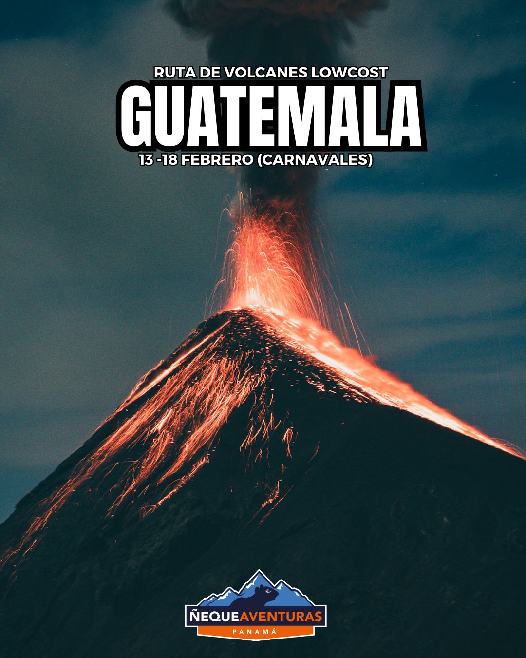Tour de Guatemala: Ruta de Volcanes, Cultura y Aventuras 13 - 18 febrero 2026) (GRUPAL)