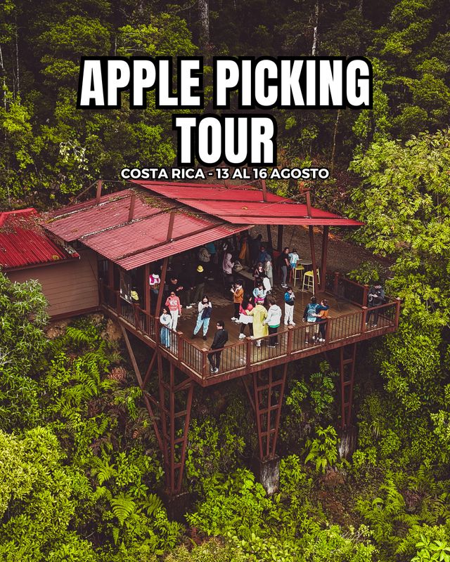 Tour Costa Rica APPLE PICKING 27 al 30 de agosto 2026