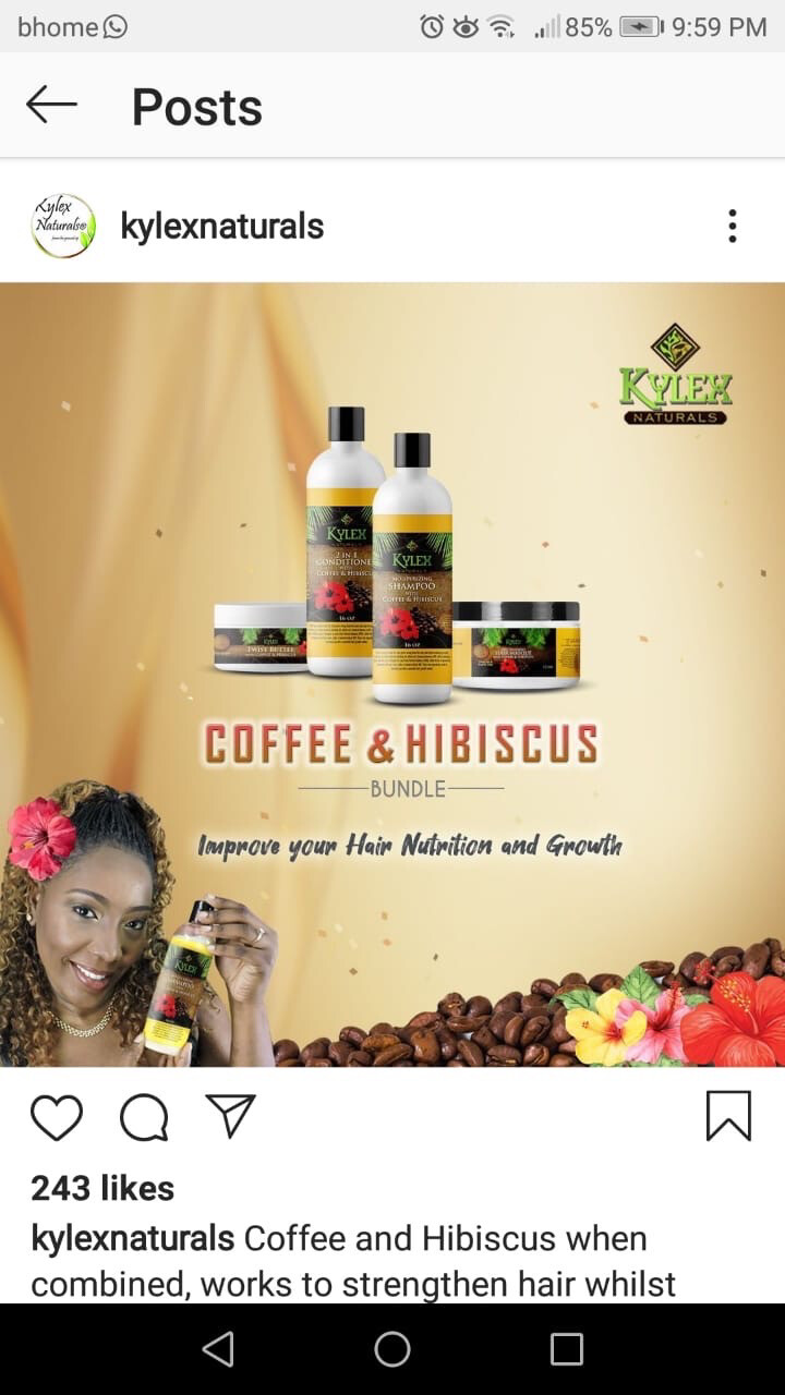 Kylex Coffee And hibiscus Hair Line