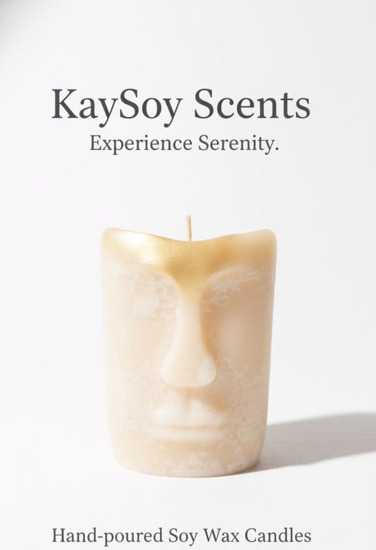 Mayan Face Home Deco Candle