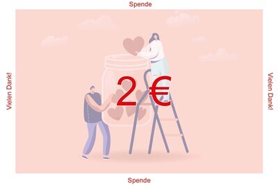 Spende über 2 Euro