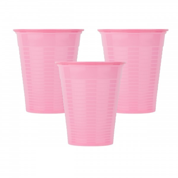 Ποτηράκι πλαστικό ροζ / 100 τεμάχια