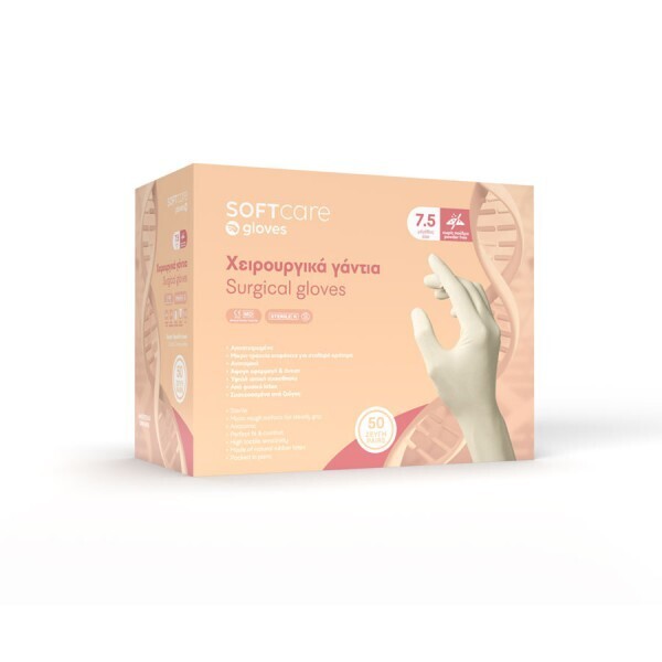 Χειρουργικά γάντια χωρίς πούδρα 8,8 grams (50 ζευγάρια)
