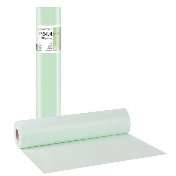 Πλαστικό+χαρτί κόλλα πράσινο 68εκ x 50μ. (12 τεμάχια)