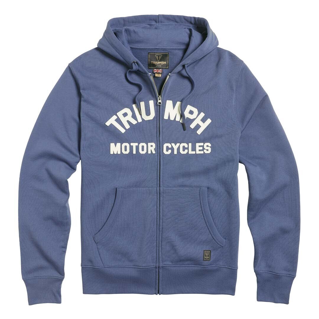Triumph Lavenham Powder Blue Fleece Hoodie