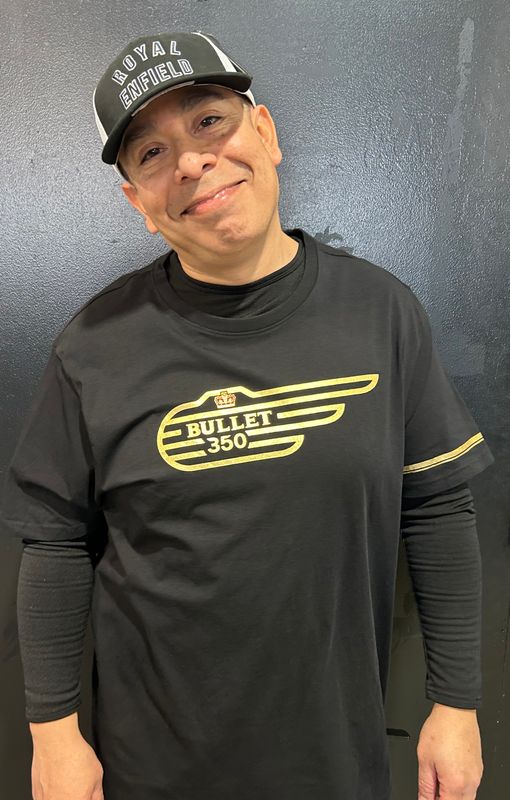 BULLET 350 SINGLE COLOR LOGO T-SHIRT - BLACK