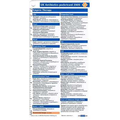 UK Antibiotics Pocketcard
