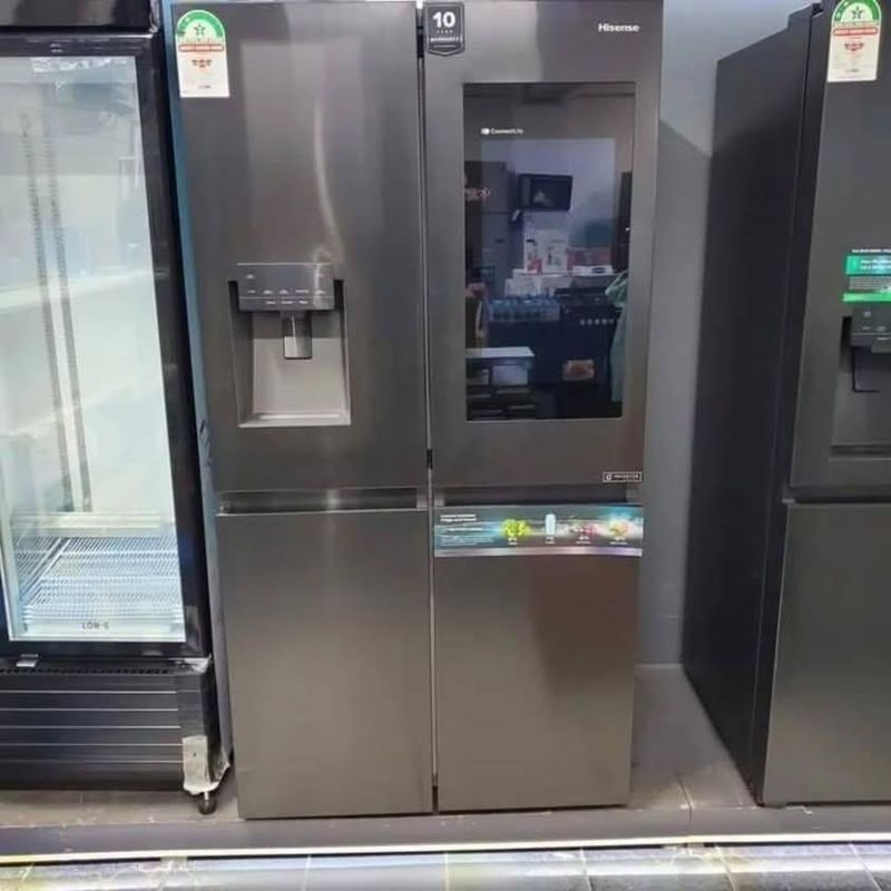 LG GC-X247CSAV Knock refrigerator, side by side 668 L. Instaview, Uvano dispenser, Hygien fresh and non frost.