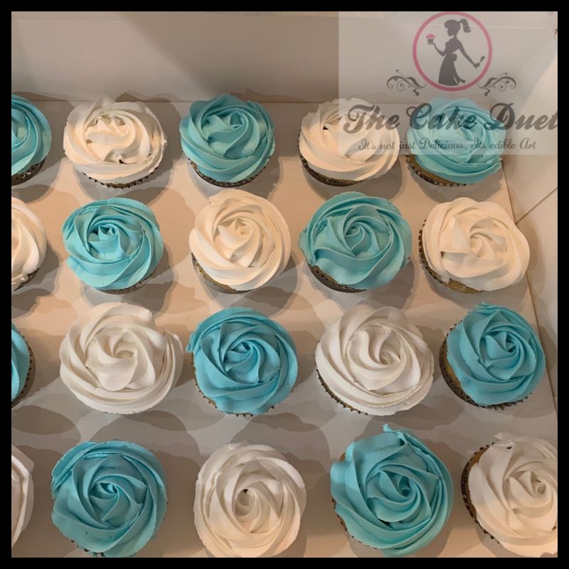 10% off - 2 dozen standard cupcakes - WITH FILLING signature buttercream icing