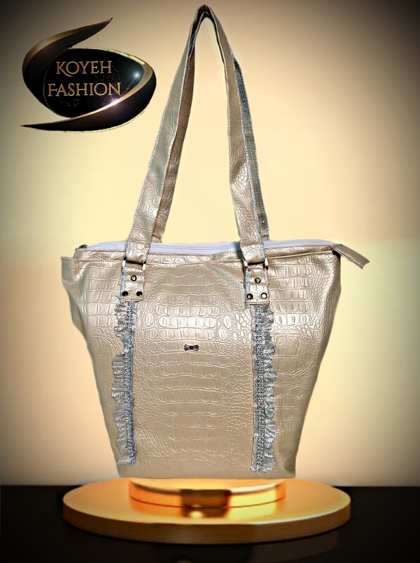 Large size cream white bag