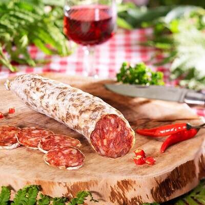 Saucissons secs Auvergne au piments D'Espelette 170gr