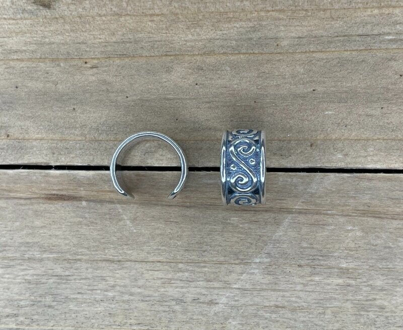 Ear cuff WILD SILVER