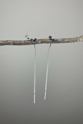 Pendientes trepadores con cadena KISS ME DEADLY