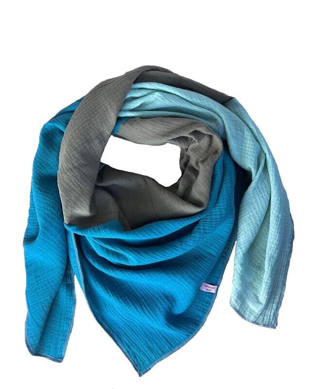 Halstuch 3-farbig Blau | Olivgrau | Hellblau Halstuch 3-farbig Blau | Olivgrau | Hellblau