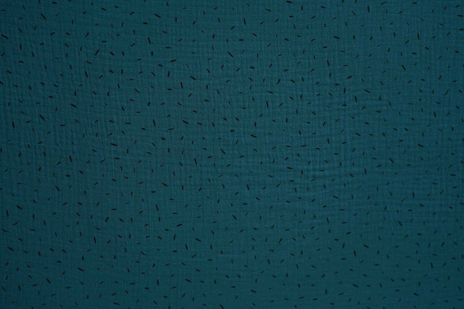 Baumwolle Musselinstoff Taubenblau mit kurzen Streifen 140 cm