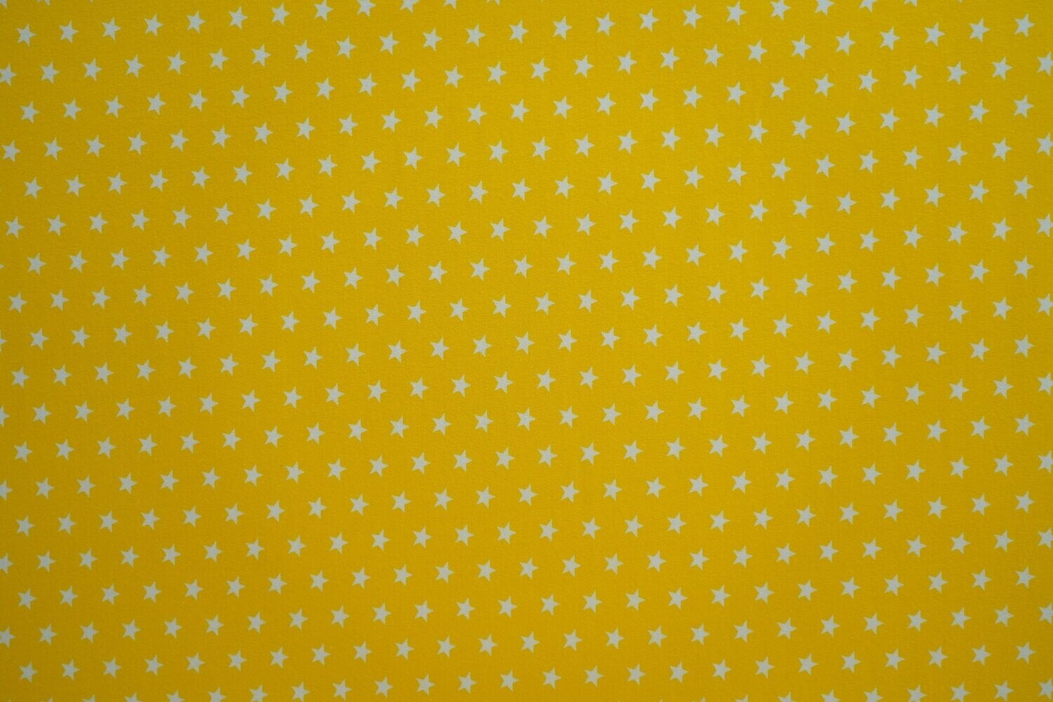 Jersey Stoff Gelb mit Sternen 140 cm