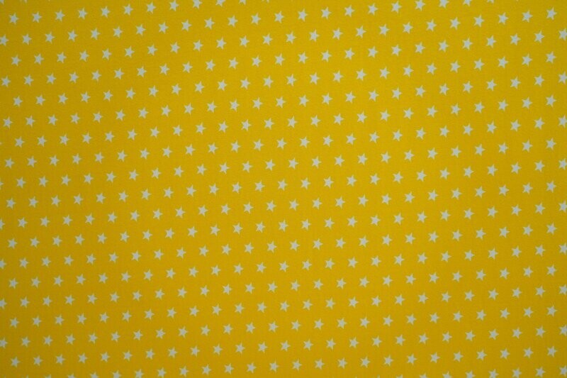 Jersey Stoff Gelb mit Sternen 140 cm Jersey Stoff Gelb mit Sternen 140 cm