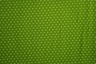 Jersey Stoff Grün mit Sternen 140 cm
