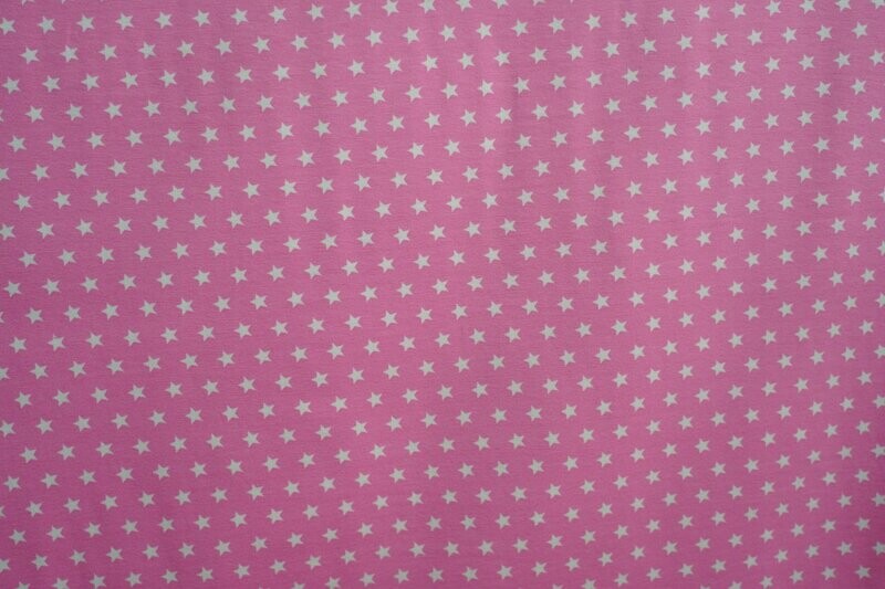 Jersey Stoff Rosa mit Sternen 140 cm Jersey Stoff Rosa mit Sternen 140 cm